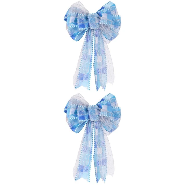 2 pcs Christmas Bowknot Ornament Christmas Tree Ornaments