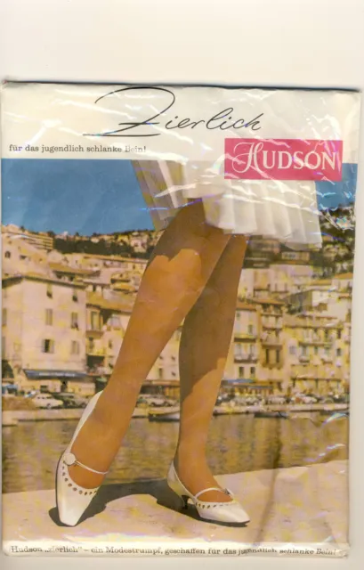 Calze in nylon anni 60 HUDSON taglia 9 - nylon/calze in perle/calze da donna/cinture (074