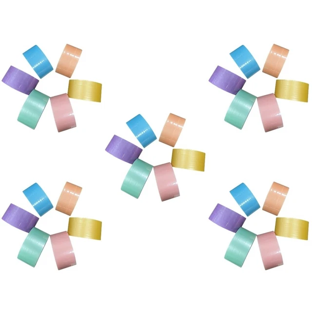 30 rollos cintas de colores portátiles para adultos hágalo usted mismo cintas adhesivas para aliviar el estrés