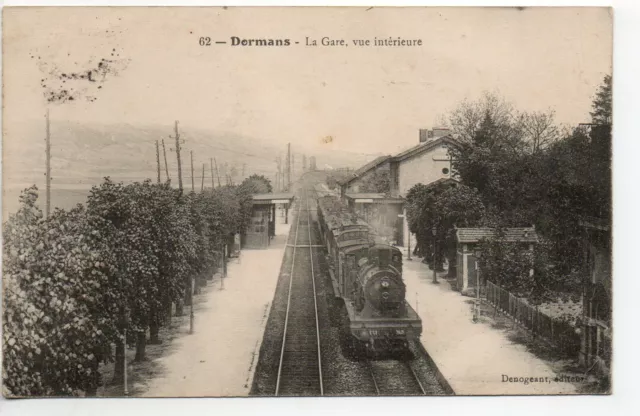 DORMANS - Marne - CPA 51 - la gare - train en gare
