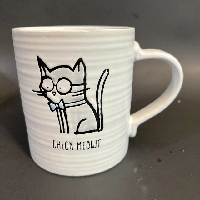 mug check meowt  kitty cat, Cat W Glasses