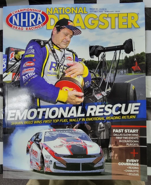 NHRA NATIONAL DRAGSTER Magazine OCTOBER 2025 Drag Racing Issue 10 Vol ...