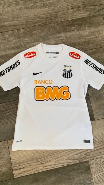 SANTOS S.F.C BANCO BMG SEARA半袖XL Santos Jersey Brasil Brazil Soccer Futbol Jersey 10 Vintage