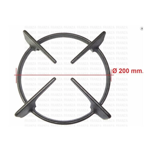 Grille Fonte Rond 1 Feu Table de Cuisson Foster Diamètre 200mm alt50mm Fitting