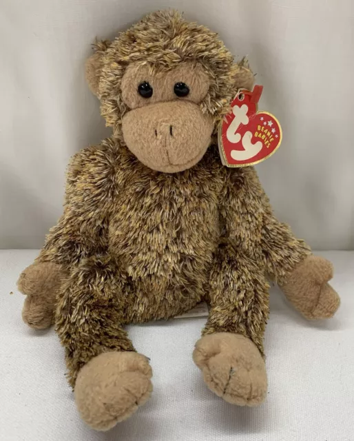 TY Beanie Baby - BONSAI the Chimpanzee 8 Inches NEW with Tags