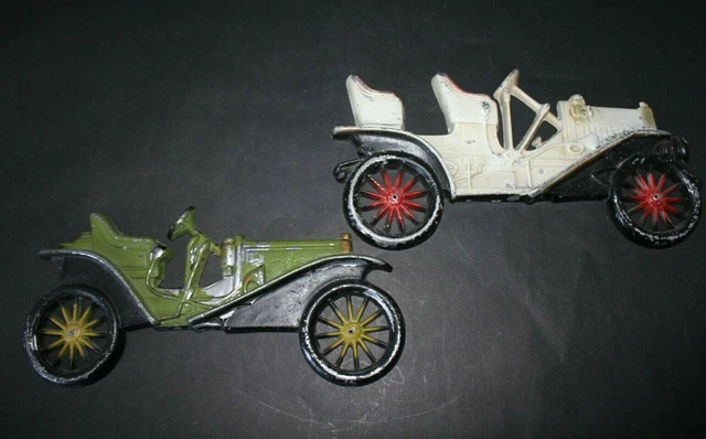 VTG CAST METAL Car Wall Decor 1950s Decor 1909 Hupmobile 1910 Buick