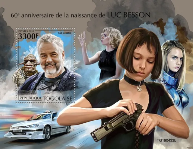 Togo 2019 MNH Famous People Stamps Luc Besson Film Directors Fifth Element 1v SS