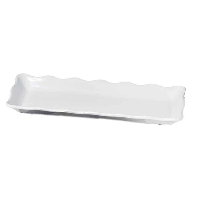 G.E.T. ML-128-W Bake & Brew White 13.5 x 5.25" Display Tray"
