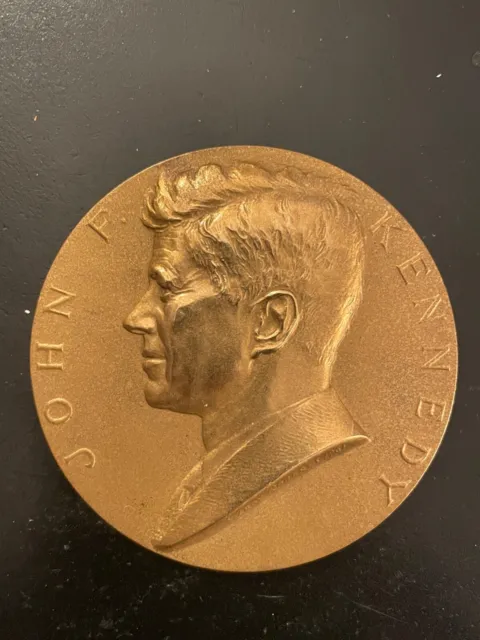 JFK Médaille Bronze Président États-Unis John Fitzgerald Kennedy Inauguration
