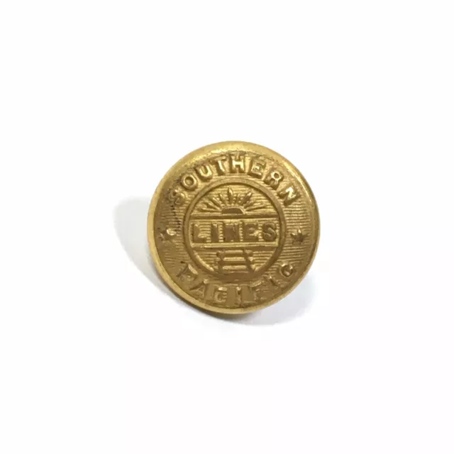 Southern Pacific Lines Railroad Original Uniform Button ▪ Pettibone Mfg ▪ SoPac