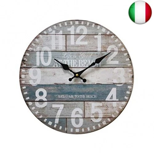 Rebecca Mobili Orologio Decorativo, Orologi a Parete, Stile Rustico, analogico,