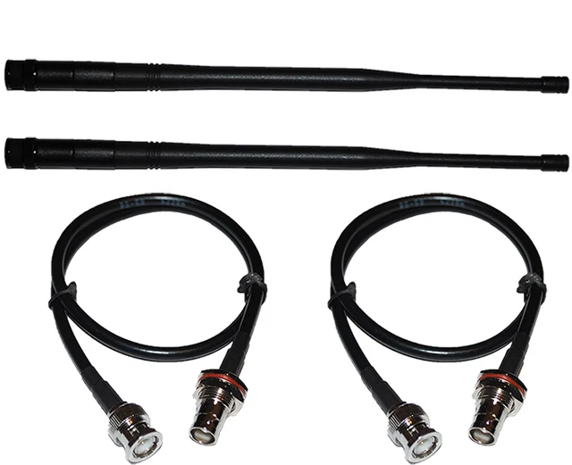 2X BNC Cables Front Rack Mounting Kit/2X UHF antennas for Sennheiser Wireless