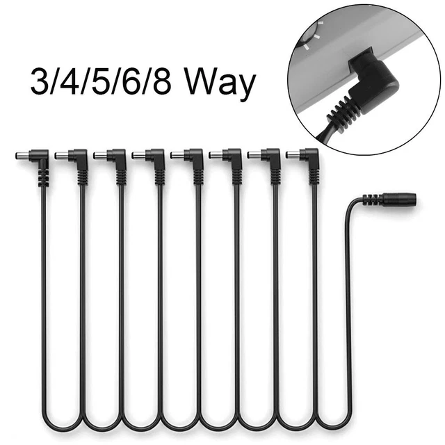 3/4 /5/6/8 Voie Pâquerette Chaîne Câble Cordon Effets Guitare Puissance
