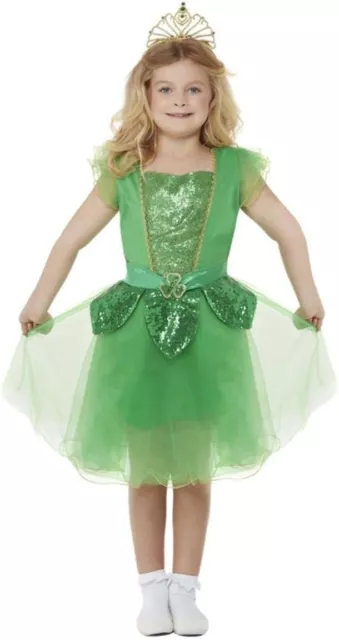 Smiffy's 55052L Deluxe St Patrick's Day Glitter Fairy Costume, Girls, Green,...