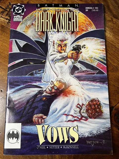 Vtg 1992 DC Comics ANNUAL 2 BATMAN Legends Of The Dark Knight VOWS Comic Book