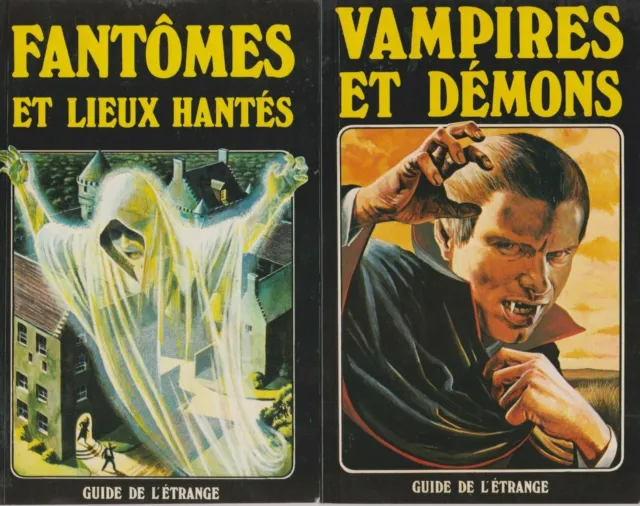 Lot Fantomes Et Lieux Hantes + Vampires Et Demons + Paris Poster Guide