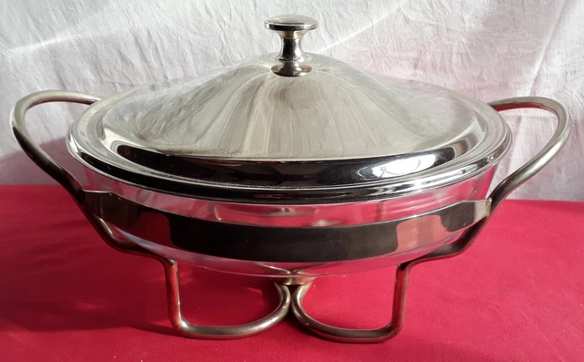 Chauffe plat ancien en métal argenté Victoria Genève – Salle des Ventes
