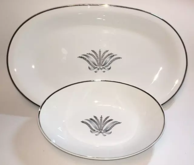 Eschenbach Bavaria Baronet China Debut Oval Serving Platter & Vegetable Bowl