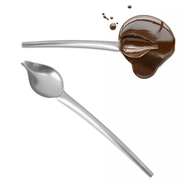 New Stainless Steel Sauce Spoon Draw Tool Dessert Food Serving Spoon Large