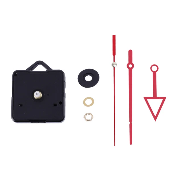 Movimento Orologio Quarzo Fai Da Te Con Lancette (Set 5 Pezzi) | Meccanismo A Pendolo Per Orologio Da Parete | Ricambio Punto Croce