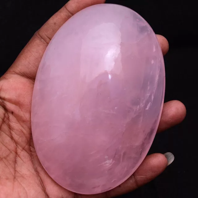 2229 Cts Natural Pink Rose Quartz Oval Cabochon Museum Size Untreated Gemstone