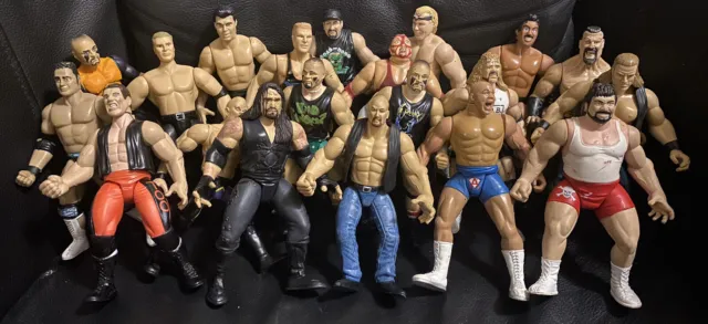 WWE Lot of 20 Jakks BCA Wrestling Figures ECW WWF