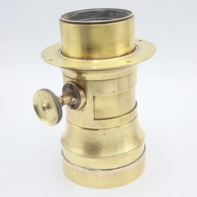 Large Antique Brass Holmes Booth & Haydens Petzval Camera Lens No. 2722
