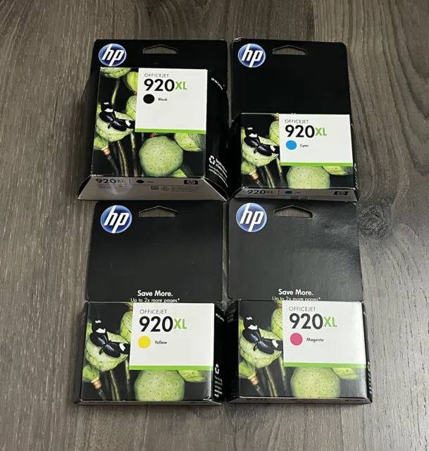 Genuine HP 920XL Ink Lot Black Yellow Cyan Magenta Expired