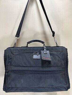 Vintage Tumi Usa Black Ballistic Nylon Luggage 21” Carry on Trifold Garment Bag