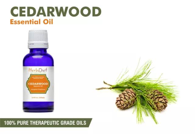 Cedarwood Essential Oil 100% Pure Natural Aromatherapy Oils Therapeutic Grade