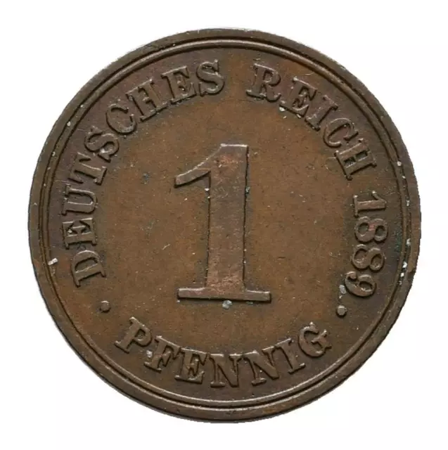 MGS KAISERREICH 1 Pfennig 1889 A Sehr schön-Vorzüglich