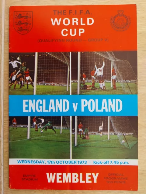 England V. Poland -  17.10.73