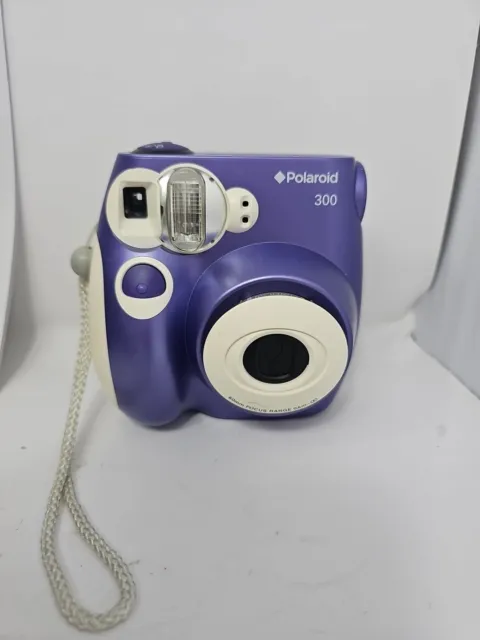 Polaroid PIC-300 Instant Film Camera Purple - Works