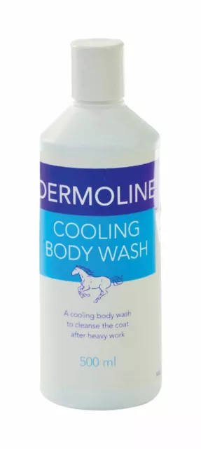 Dermoline Cooling Body Wash Horse Tea Tree Revitalising Soothing Skin Shampoo