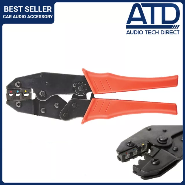 9" Ratchet Crimpers Crimping Tool Insulated Terminal Heavy Duty Electrical 220mm