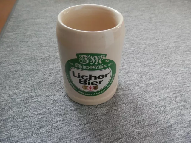 Licher Bier Krug 0,5 L Steingut