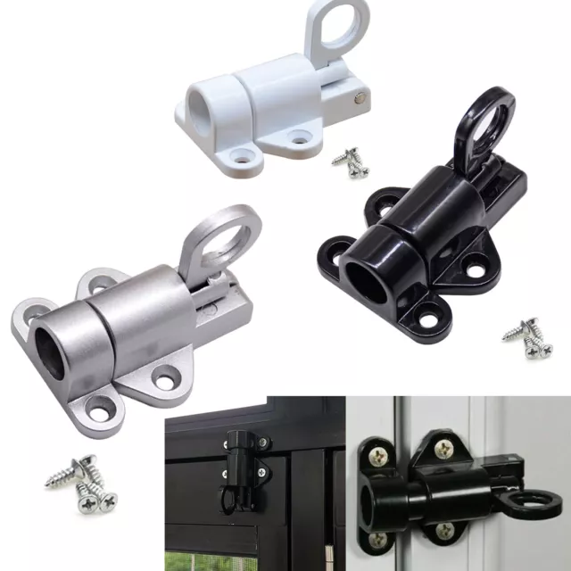 Door Latch Sprung Loft Ceiling Hatch Lock Catch Tool Aluminium Alloy Automatic