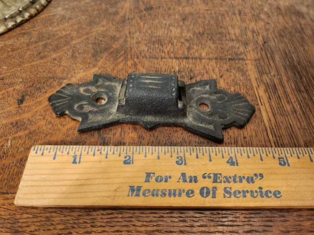 Antique 1850's Cast Iron Oil Lamp Wall Bracket 5" Long