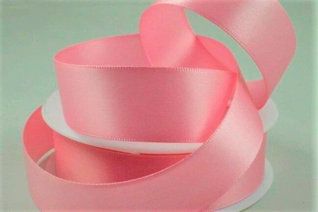 Eichenholz doppelseitiger Satin 10mm x 25m Pulver pink