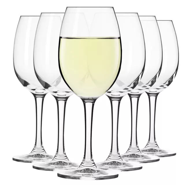 Krosno Elite Copas de Vino Blanco | 6 pcs | 240 ml | Lavavajillas