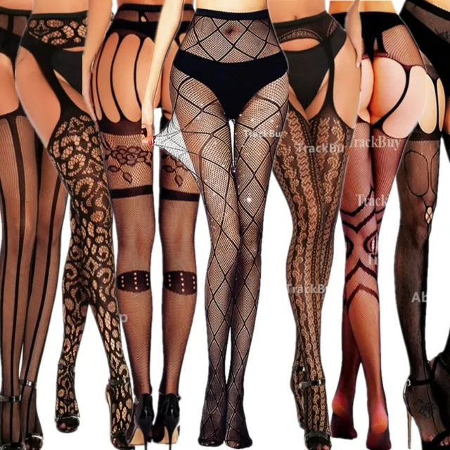 Women Pantyhose Sexy Stockings Thigh High Lace Tights Sheer Socks Plus Size Sock