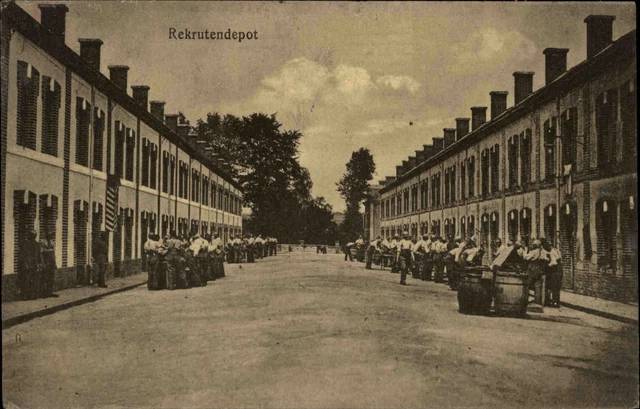 Feldpostkarte Militär Militaria 1. WK 1916 Rekruten-Depot Feldpost nach Limbach