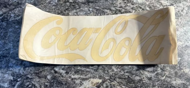 Vintage Coca-Cola Decal Logo Water Applied 20x7in” Lot Of 20