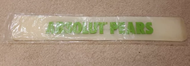 Absolut Pears Vodka Rubber Bar Rail Mat 23.5" x 3.5" Man Cave Heavy Duty NEW