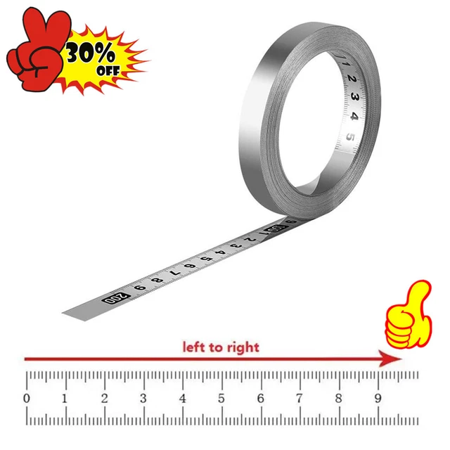 SELF ADHESIVE METRIC Stainless Steel Scale Ruler For Table Saw