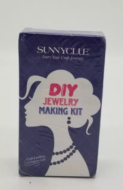 SUNNYCLUE 1 Caja Hágalo usted mismo Dije Alambre Expandible Pulsera Fabricación de Joyería KIT