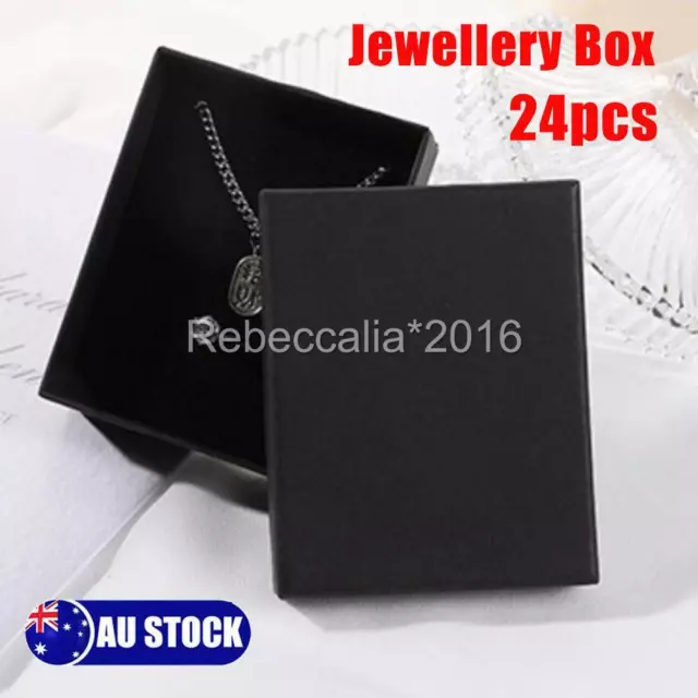 24pcs Jewellery Case Necklace Gift Box Jewelry Display Box LARGE SIZE - BULK