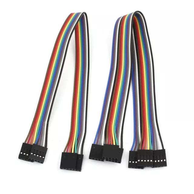 5 Pcs 30cm 2.54mm 5 Pin Female to Female Cable Line Connect Jumper Wire Colorful
