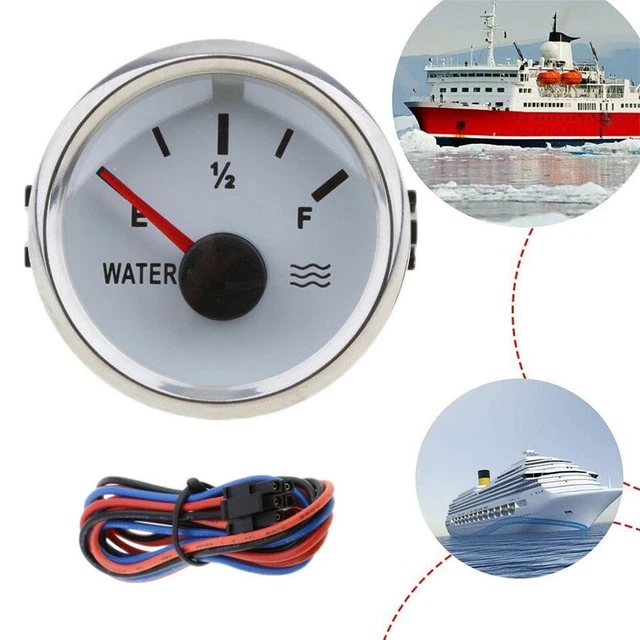 Yacht Waterproof Backlight Auto Marine Boat Water Level Gauge Water Tank Table