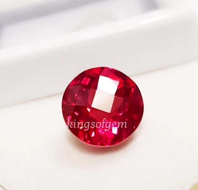 Pierre précieuse certifiée en vrac 6,72 ct rubis rouge naturel coupe